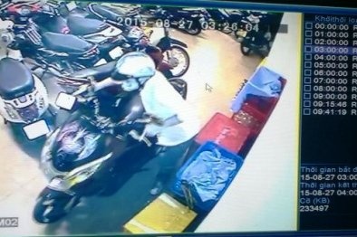Trộm liều lĩnh đột nhập, lấy đi 9 xe gắn máy giữa trung tâm Sài Gòn