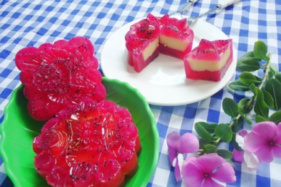 Cách làm bánh trung thu thạch rau câu thơm mát