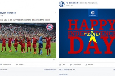 Các đội bóng lớn châu Âu tri ân fan Việt nhân dịp Quốc khánh 2/9