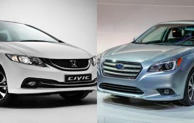 Subaru Legacy và Honda Civic dẫn đầu phân khúc về khả năng tiết kiệm xăng