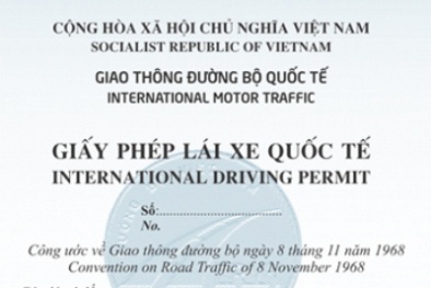 Từ tháng 10, người Việt Nam sẽ được cấp giấy phép lái xe giá trị quốc tế