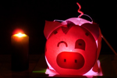 Cách làm đèn lồng hình con heo cực xinh cho bé