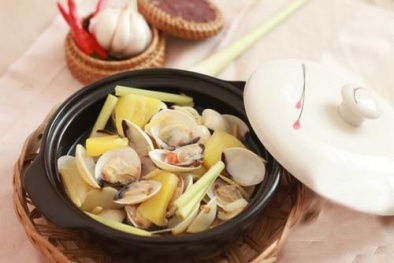 Cách làm ngao hấp dứa thơm ngọt, lạ miệng 
