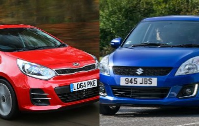 Kia Rio đối đầu xe compact tiết kiệm xăng Suzuki Swift