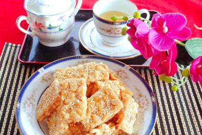 Cách làm kẹo lạc giòn tan đón trăng rằm 