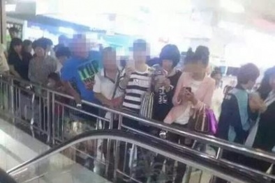 Lại một trường hợp suýt chết vì thang cuốn ở Trung Quốc