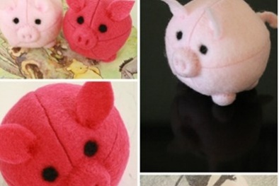 Cách làm thú bông hình heo con cực xinh xắn tặng bé yêu