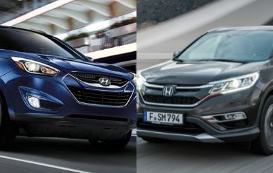 Honda CR-V và Hyundai Tucson: Crossover nhỏ đầy triển vọng