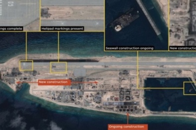 Báo Mỹ: Trung Quốc đã hoàn thành đường băng trên Đá Chữ Thập