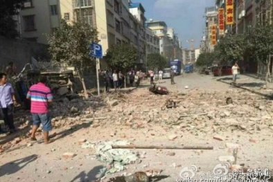 Cảnh tượng tan hoang sau những vụ nổ liên tiếp ở Trung Quốc