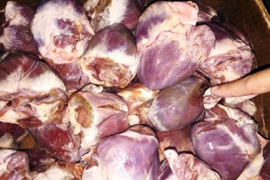 Cả trăm kg tim lợn màu đen mốc xanh sẽ hại sức khỏe người dùng ra sao?