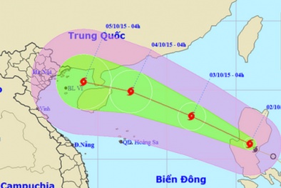 Tin bão mới nhất: Dự báo bão Cầu Vồng nhằm hướng Vịnh Bắc Bộ