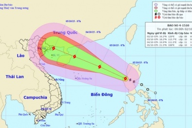 Tin mới nhất về bão số 4: Mạnh cấp 10, miền Bắc khẩn trương ứng phó 