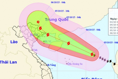 Tin bão mới nhất cơn bão số 4: Bão sẽ đổ bộ vào vịnh Bắc Bộ sớm hơn