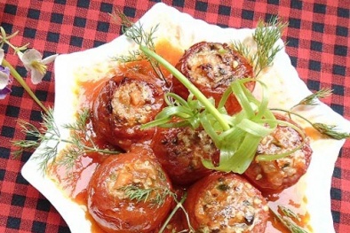 Cách làm cà chua nhồi thịt cho ngày se lạnh