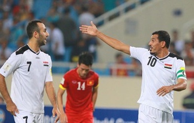 Cầu thủ Iraq 'cãi nhau' sau trận đấu với Việt Nam