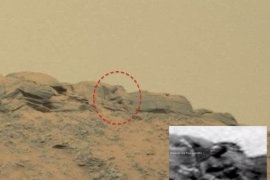 Phát hiện vật thể lạ có hình dáng giống tượng Phật trên sao Hỏa