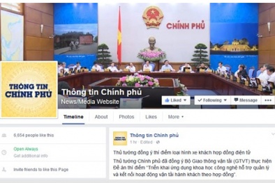 Thông tin việc Chính phủ 'phủ sóng' trên Facebook là chưa chính xác