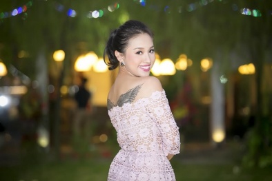 MC Thanh Vân Hugo diện váy gợi cảm khoe bộ ba hình xăm ý nghĩa