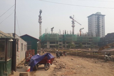 Handico 7 ngang nhiên xây tường rào sai quy hoạch của UBND TP.Hà Nội 