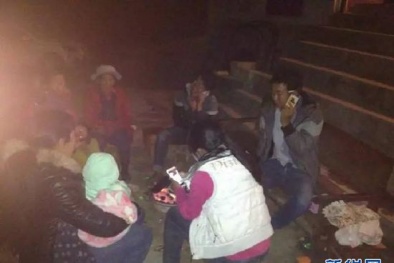 Trung Quốc: Hàng loạt nhà cửa đổ sập trong cơn địa chấn 5,1 độ richter