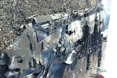 Hiện trường hoang tàn nơi máy bay Nga rơi làm 224 người chết