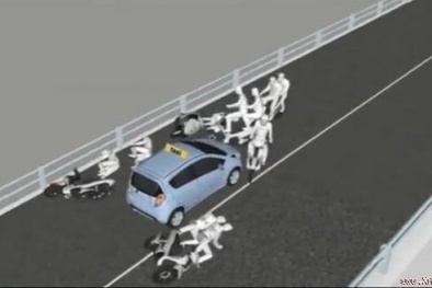Video 3D mô phỏng tai nạn thảm khốc trên cầu vượt Thái Hà