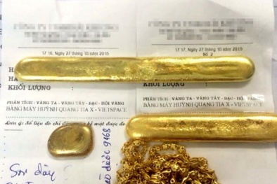 Vàng giả 'chất lượng cao', lửa đèn khò thử không ra