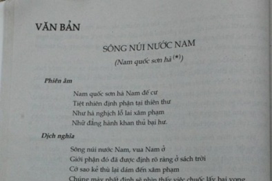Thực hư tranh cãi về bản dịch 'Sông núi nước Nam' trong SGK lớp 7