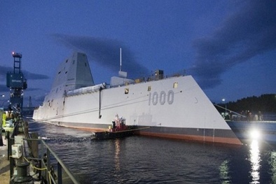 Mỹ sắp thử nghiệm tàu khu trục hiện đại bậc nhất DDG-1000