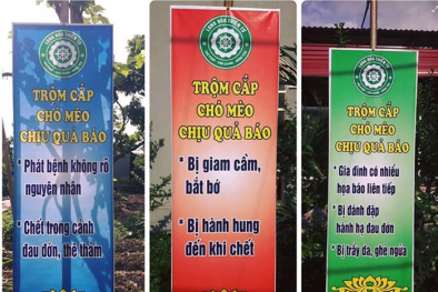 Sư trụ trì lên tiếng vụ băng rôn 'trộm cắp chó mèo chịu quả báo chết trong cảnh đau đớn'