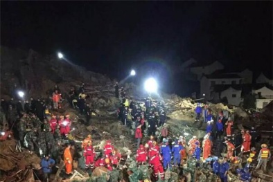 20 người chết trong vụ lở núi kinh hoàng tại Trung Quốc