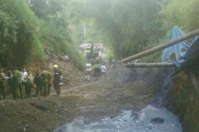Hòa Bình: Sập mỏ than, 1 người tử vong, 2 người vẫn mắc kẹt