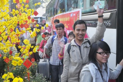 Miễn phí đưa 20.000 công nhân lao động tại Hà Nội về quê đón tết