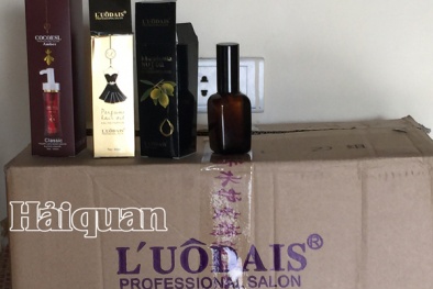 Bắt giữ 1.700 lọ keo tạo mẫu tóc Trung Quốc nhập lậu