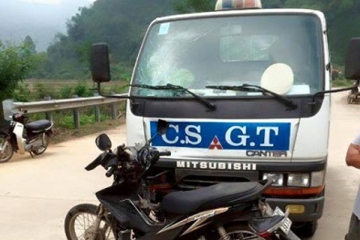 Đội phó CSGT điều khiển ô tô biển xanh gây tai nạn chết người