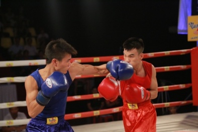 Hai võ sĩ trẻ đốt nóng võ đài trận bán kết 'Giải Boxing, võ cổ truyền 2015'