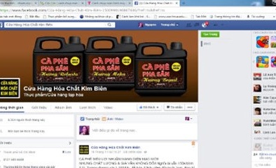 Ngang nhiên bán cà phê bẩn trên mạng xã hội