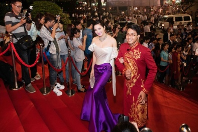 Giáng My quyến rũ với váy đuôi cá 80 triệu tại Liên hoan phim Việt