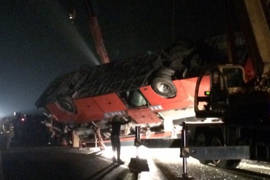 Cập nhật công tác cứu hộ tại hiện trường tai nạn thảm khốc trên cao tốc Pháp Vân