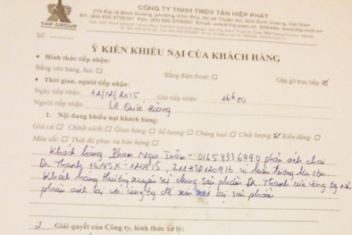 'Phản ánh hoặc thông tin khiếu nại của khách hàng đều được phản hồi và xử lí ngay'