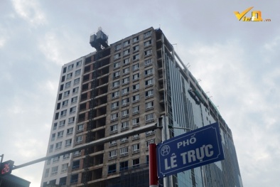 Công trình 8B Lê Trực: Còn tháo dỡ chậm, thành phố sẽ cưỡng chế