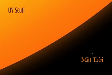 Ngôi sao lớn nhất trong vũ trụ...nhẹ hơn nước