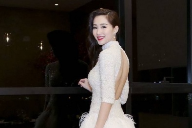 Hoa hậu Thu Thảo bất ngờ 'khoe' lưng trần gợi cảm