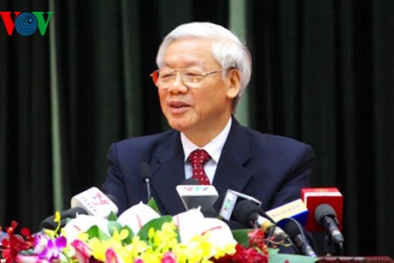 Tổng Bí thư tới thăm Bộ Tư lệnh Thủ đô Hà Nội
