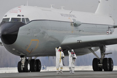 Máy bay WC-135: 'Thám tử' dò bom nhiệt hạch Mỹ cử tới Triều Tiên