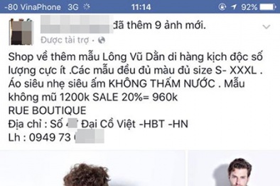 Một chủ shop ở Hà Nội bị tố bán hàng nhái quần áo Uniqlo với giá đắt đỏ