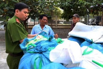 8 tạ mỡ bẩn chưa qua kiểm dịch sắp vào bữa ăn công nhân