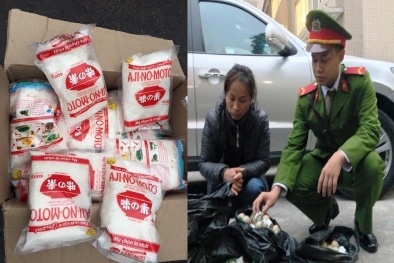 Cảnh sát 'tấn công' vào bột ngọt Ajino-moto giả và pháo lậu