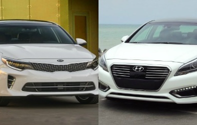 Hyundai Sonata và Kia Optima 2016 ‘đối đầu’ trong dòng sedan hạng trung 